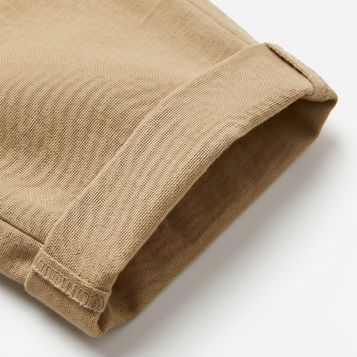 SOLENNA | COTTON-LINEN DRAWSTRING CAPRI TROUSERS FOR WOMEN
