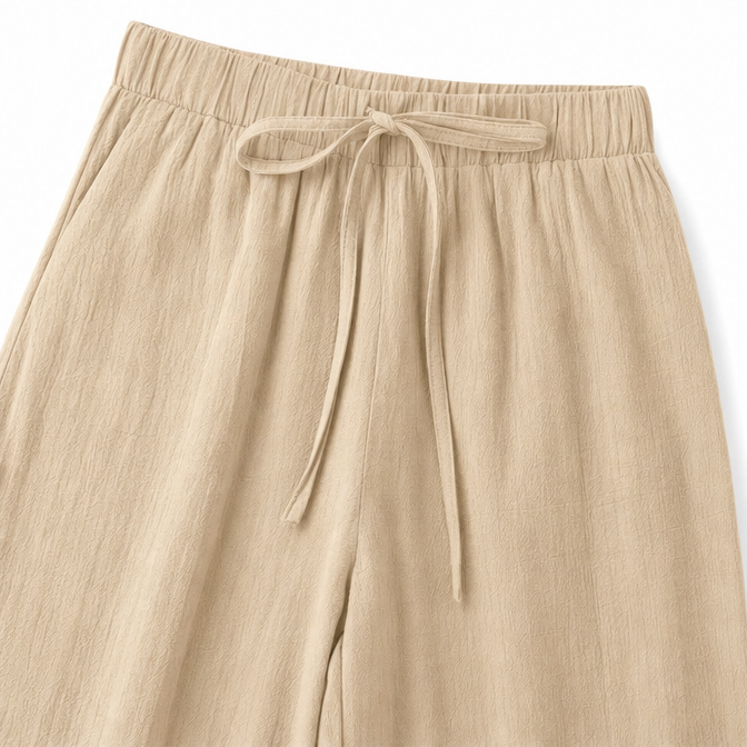 SOLENNE | WIDE LEG DRAWSTRING PANTS FOR WOMEN