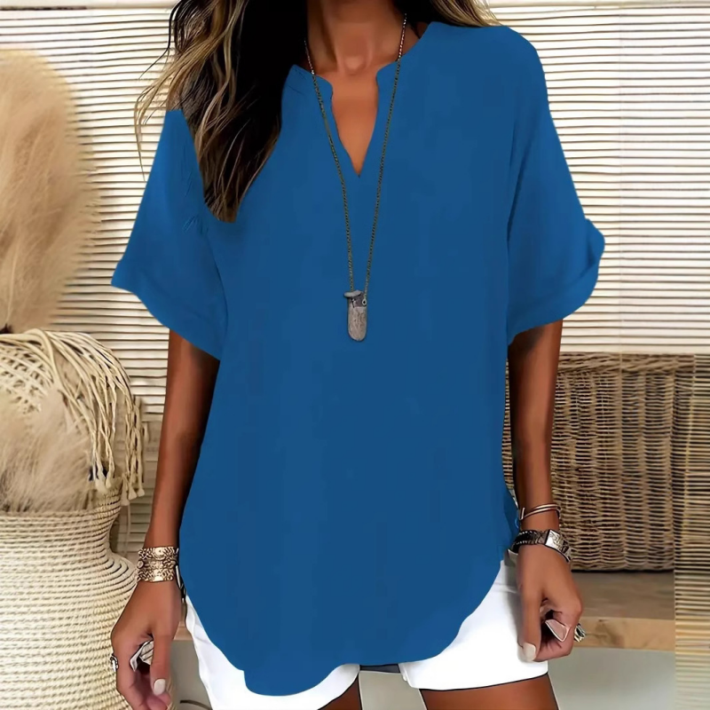 SIDONIE | AIRY V-NECK BLOUSE FOR WOMEN