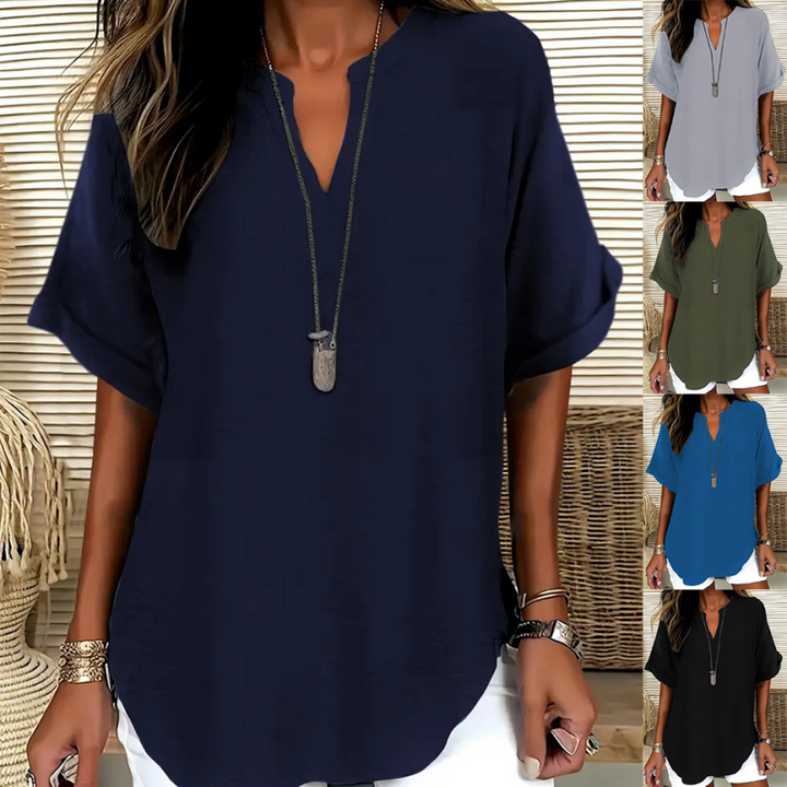 SIDONIE | AIRY V-NECK BLOUSE FOR WOMEN