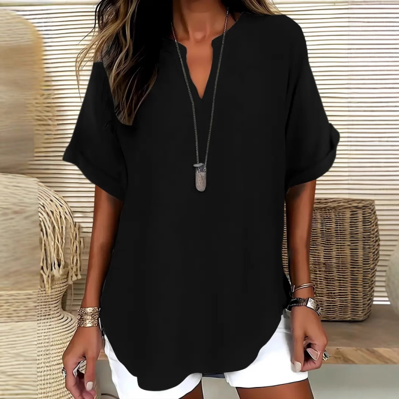 SIDONIE | AIRY V-NECK BLOUSE FOR WOMEN