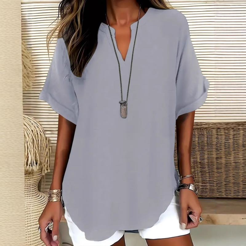 SIDONIE | AIRY V-NECK BLOUSE FOR WOMEN