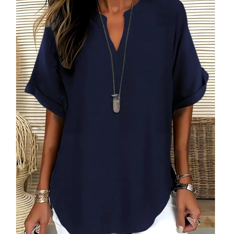 SIDONIE | AIRY V-NECK BLOUSE FOR WOMEN