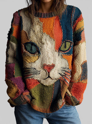 ZAIRA | ARTISTIC CAT STATEMENT TOP FOR WOMEN