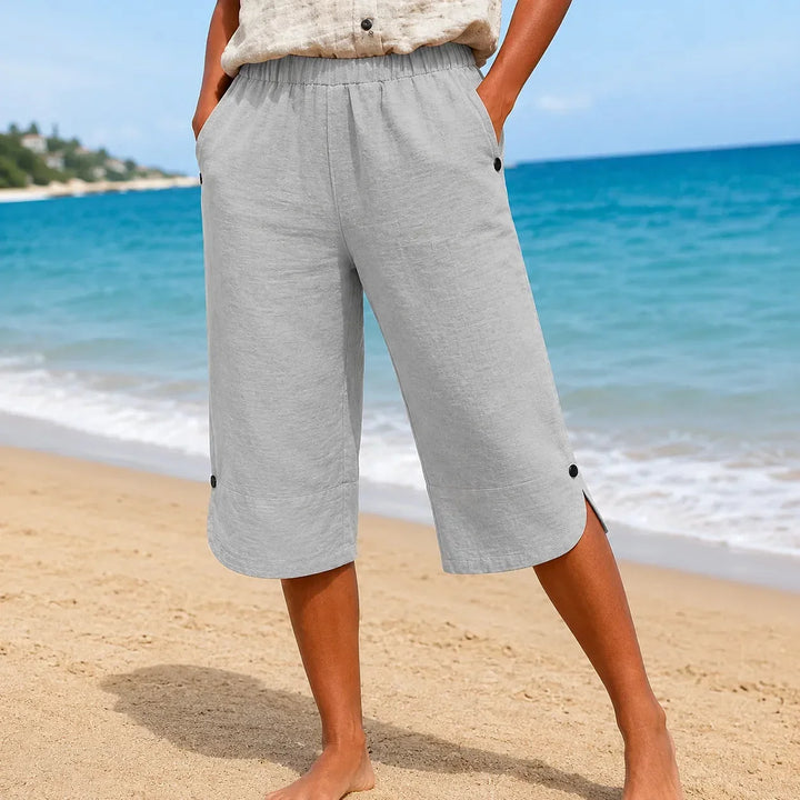 BRISANA | CAPRI SOFT ELASTIC PANTS FOR WOMEN