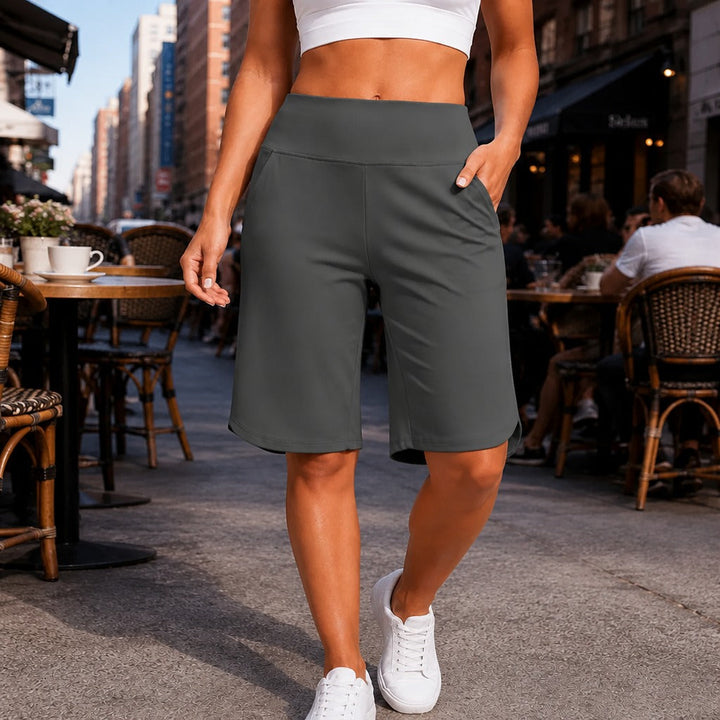 BRISELLA | KNEE WIDE LEG SHORTS FOR WOMEN