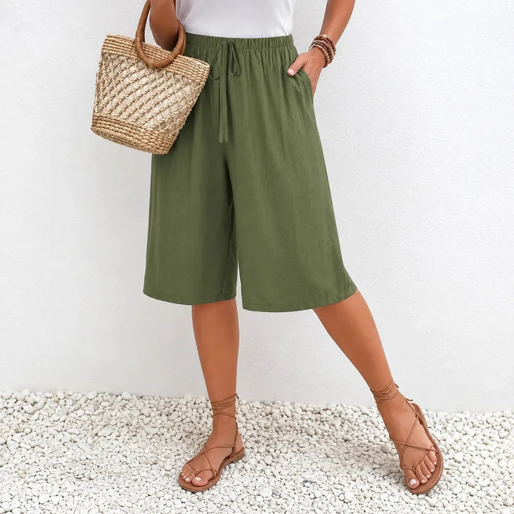CALAYA | WIDE LEG DRAWSTRING PANTS FOR WOMEN