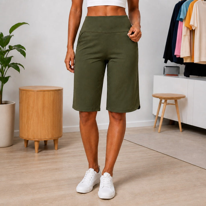 BRISELLA | KNEE WIDE LEG SHORTS FOR WOMEN