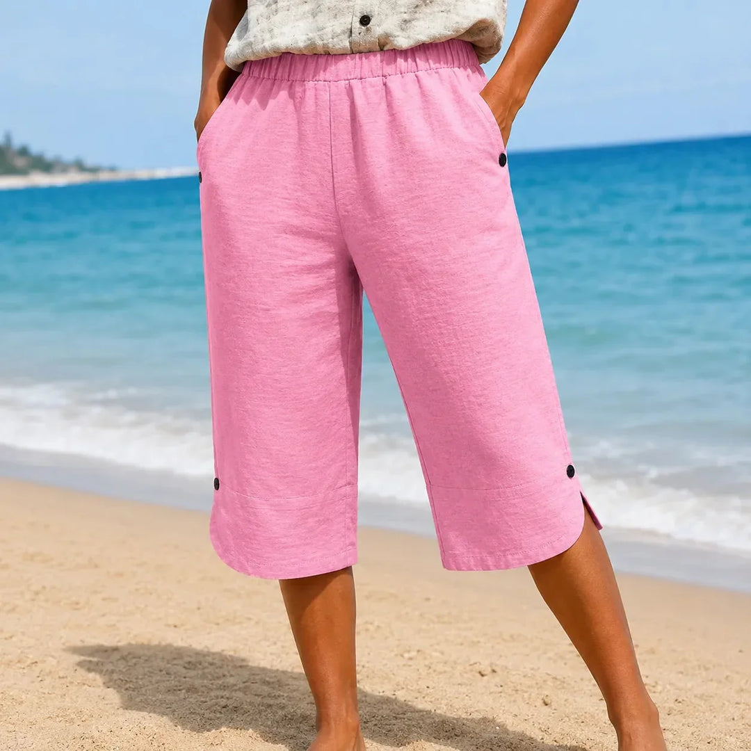 BRISANA | CAPRI SOFT ELASTIC PANTS FOR WOMEN