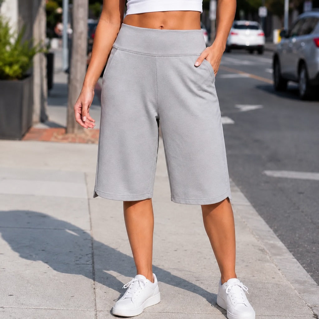 BRISELLA | KNEE WIDE LEG SHORTS FOR WOMEN