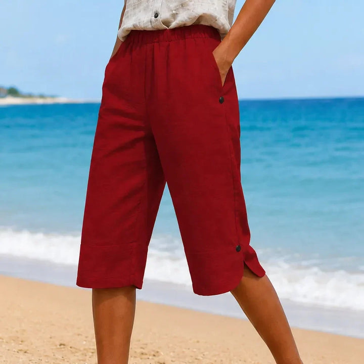 BRISANA | CAPRI SOFT ELASTIC PANTS FOR WOMEN