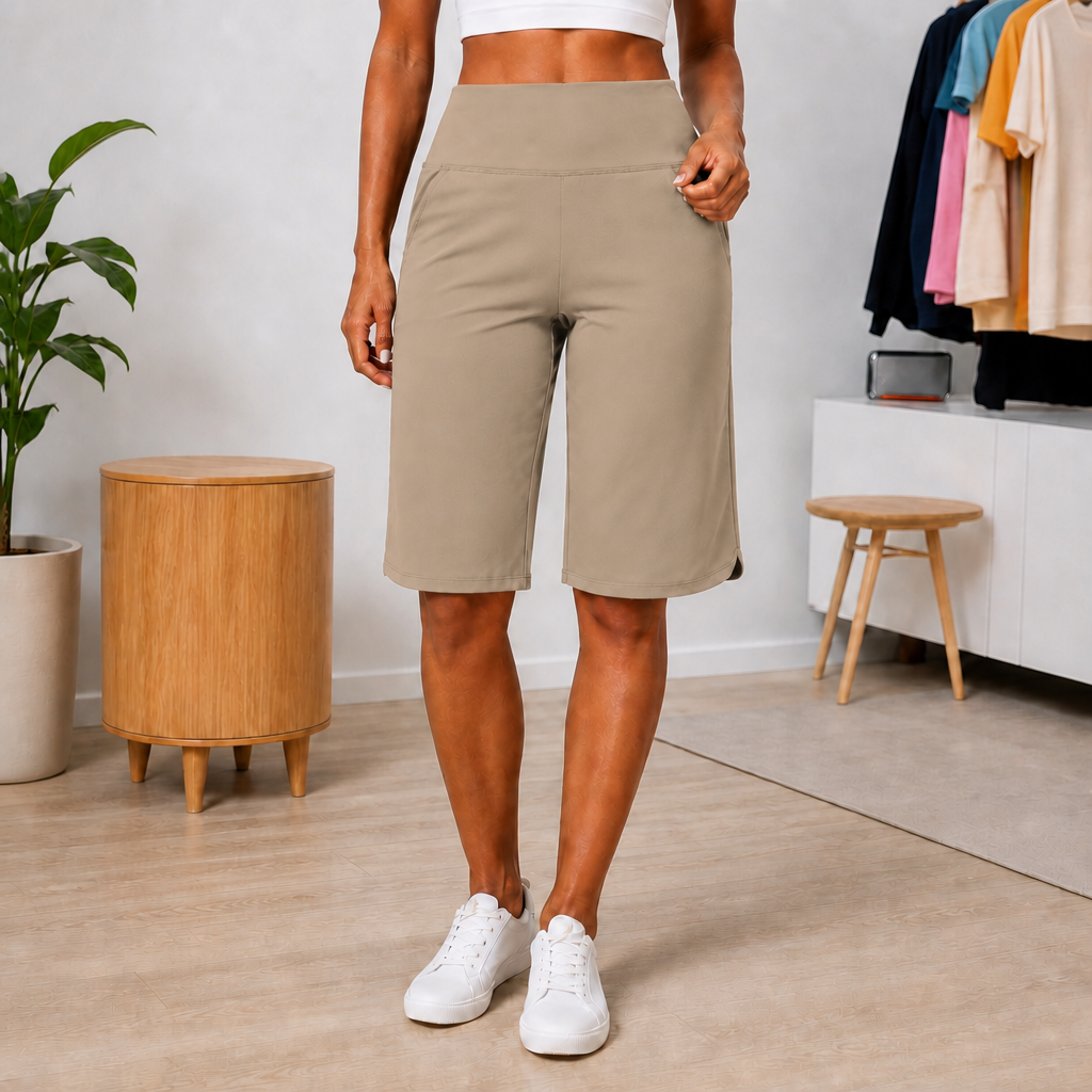 BRISELLA | KNEE WIDE LEG SHORTS FOR WOMEN