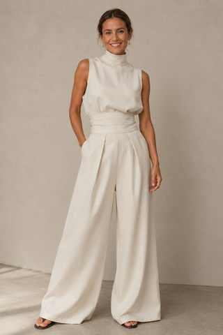 QUIRINE | WIDE-LEG TWO-PIECE JUMPSUIT FOR WOMEN